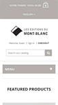 Mobile Screenshot of leseditionsdumontblanc.com